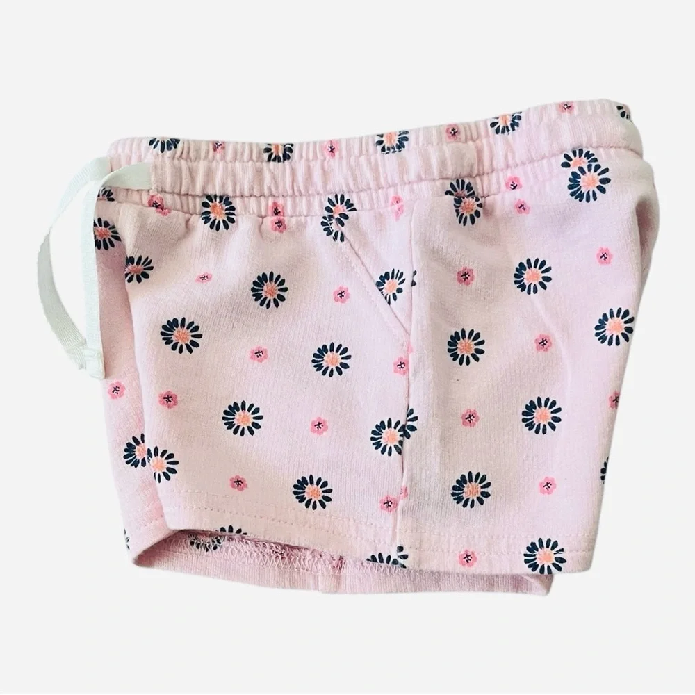 Carter’s casual play baby Girls 6 Months shorts pink floral pullon elastic waist